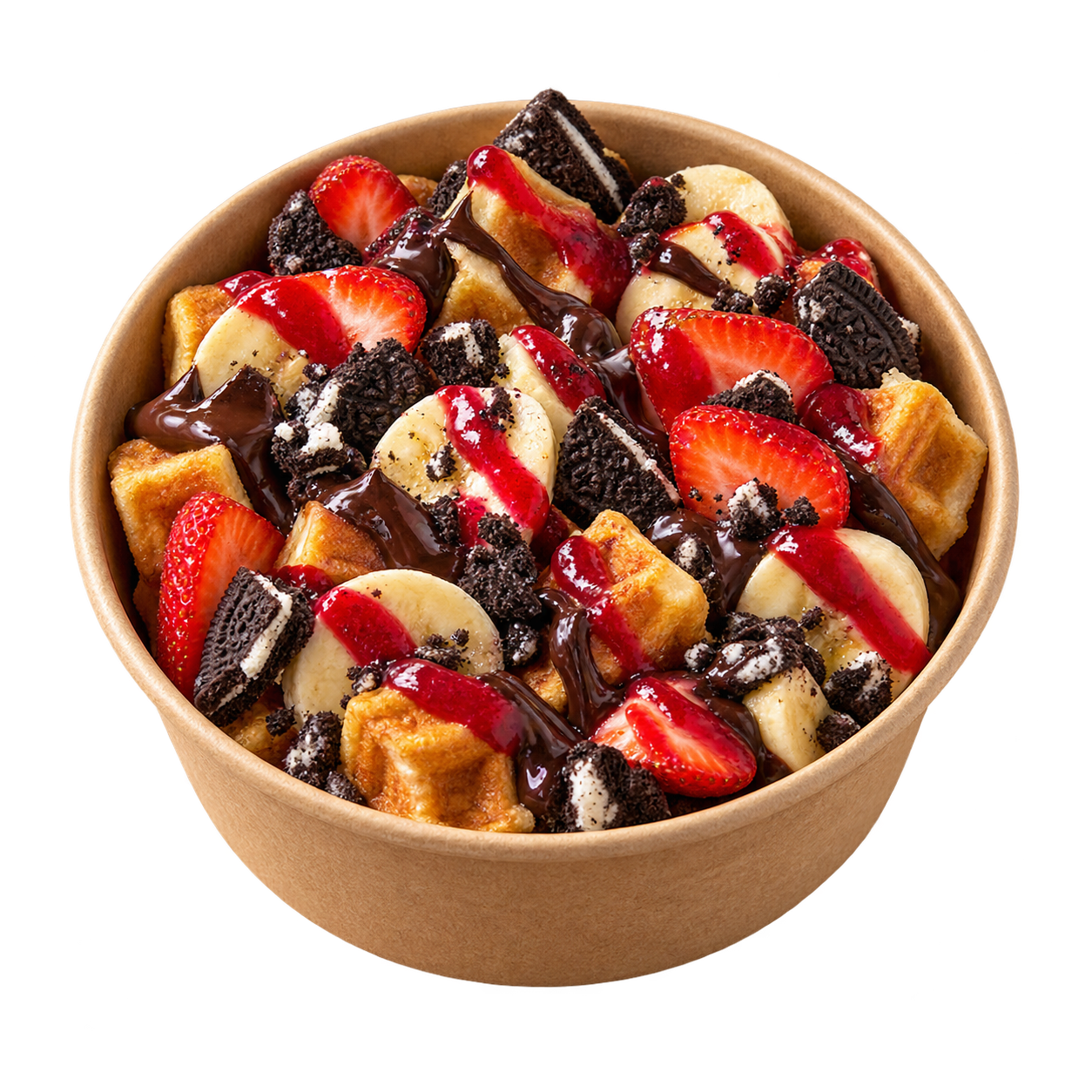 Oreo Frambuaz Bowl: Bitter, frambuaz, meyve ve Oreo